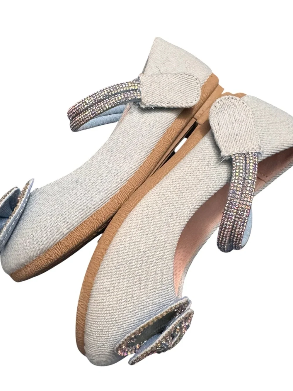 2 PAIRS for $20 Girls Sparkle Bling Sandals & Mary Jane Flats Shoes Size 9
